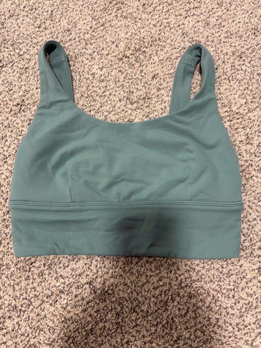 lululemon athletica light support c/d cup Evergreen Green Scoop Neck Sports Bra